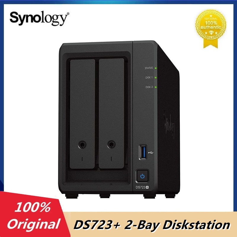  Synology DS723 + 2  ũ ̼ NAS Ʈũ Ŭ 丮 , 2G RAM, SATA3  ھ (ũ)
